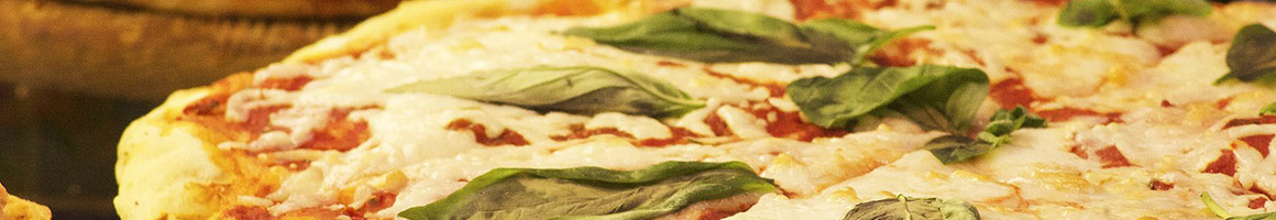 Eating Pizza at DiMaria's Pizza & Italian Kitchen restaurant in Lititz, PA.